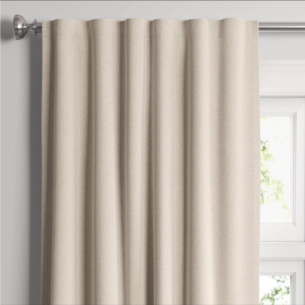 50” x 95” Threshold Cream Blackout Curtains